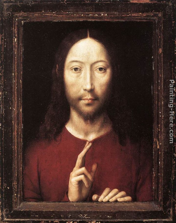 Christ Giving His Blessing painting - Hans Memling Christ Giving His Blessing art painting